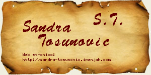 Sandra Tosunović vizit kartica